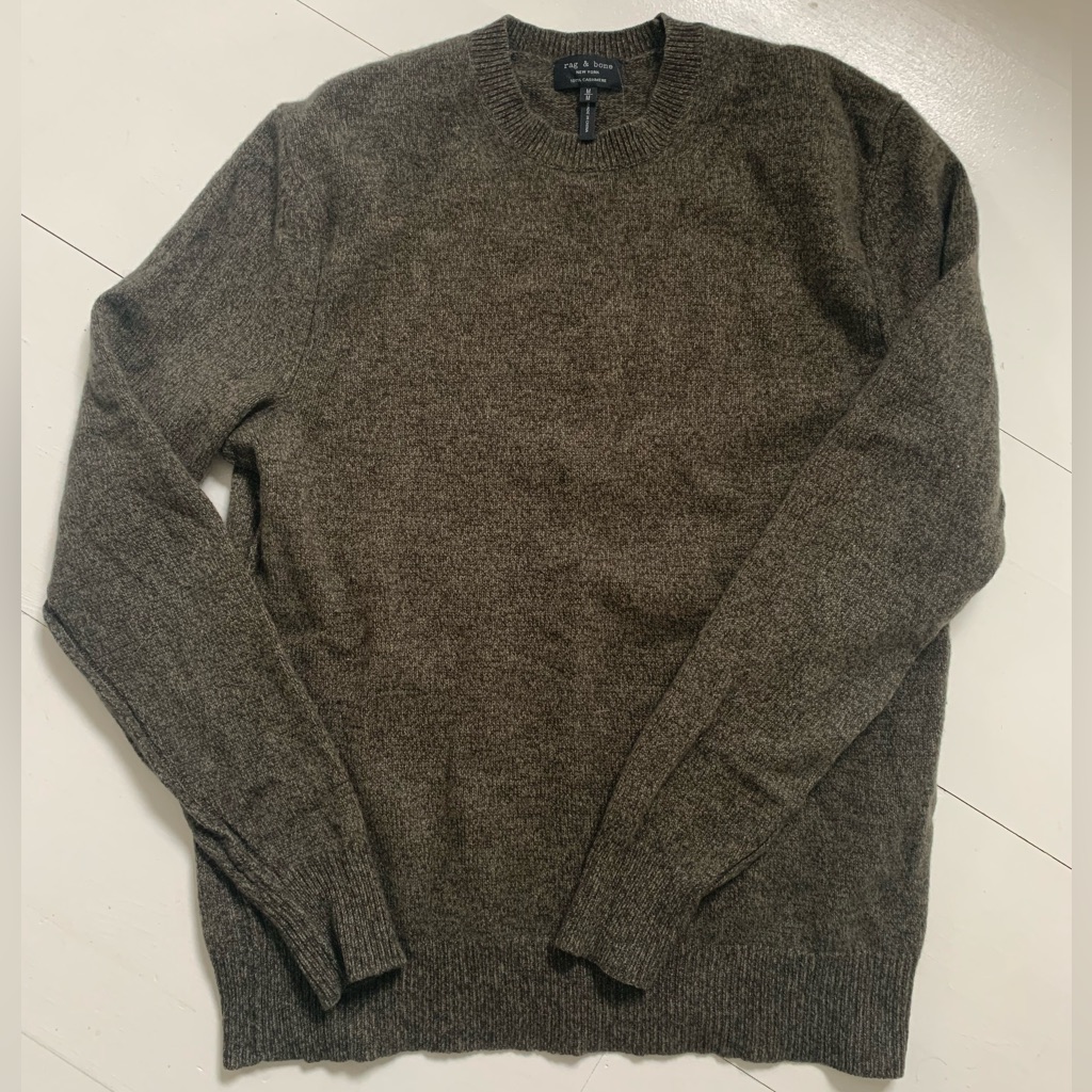 Rag And Bone Cashmere Crew Neck Sweater
